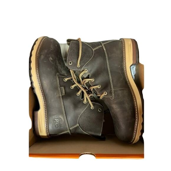 Timberland Pro Womens Hightower 6 Inch Alloy Safety Toe Brown Work Boots-Sz: 7.5 - Picture 8 of 8